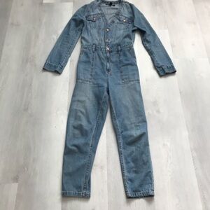 KSUBI DENIM BOILER SUIT BLUE DENIM LONG SLEEVE JEANS SMALL